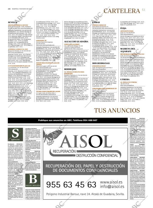 ABC SEVILLA 17-05-2022 página 61