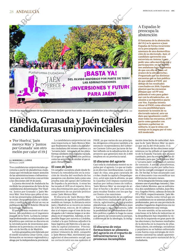 ABC SEVILLA 18-05-2022 página 28