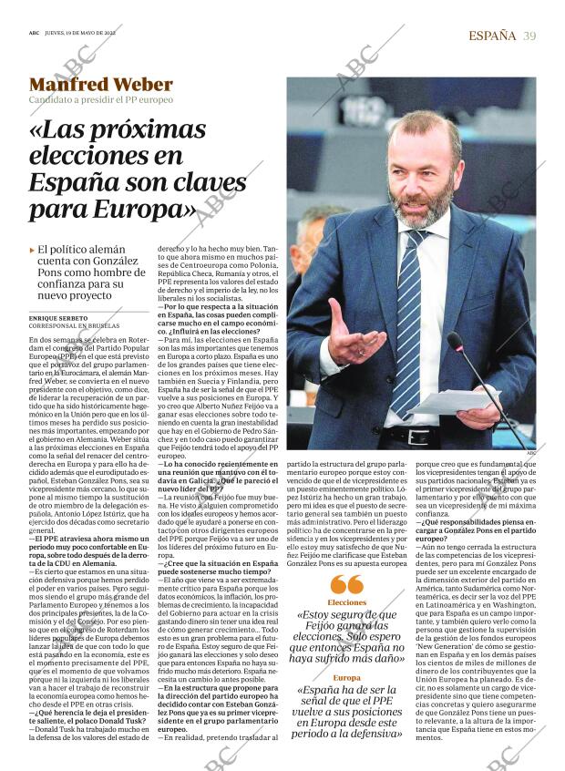 ABC SEVILLA 19-05-2022 página 39