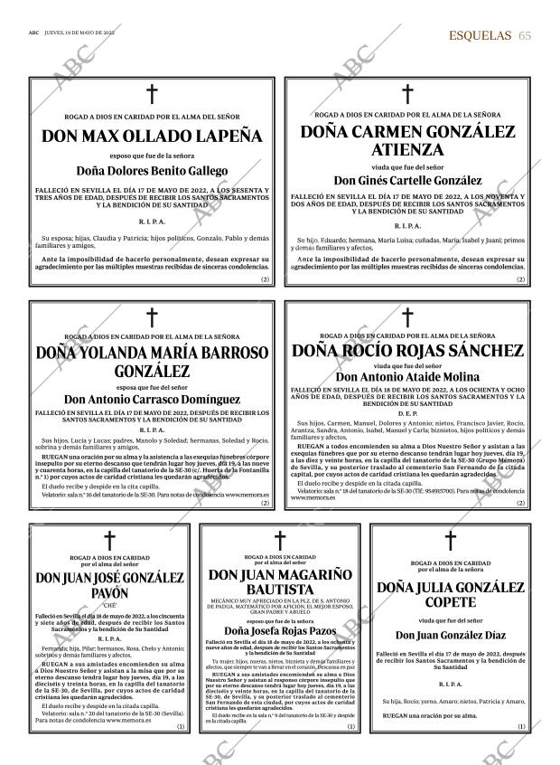 ABC SEVILLA 19-05-2022 página 65
