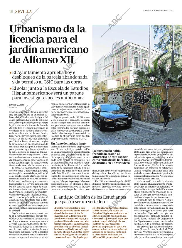 ABC SEVILLA 20-05-2022 página 16