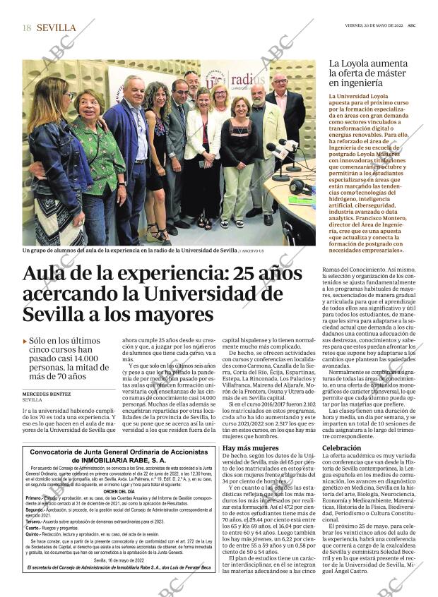 ABC SEVILLA 20-05-2022 página 18