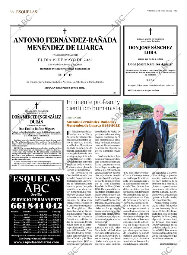 ABC SEVILLA 20-05-2022 página 58
