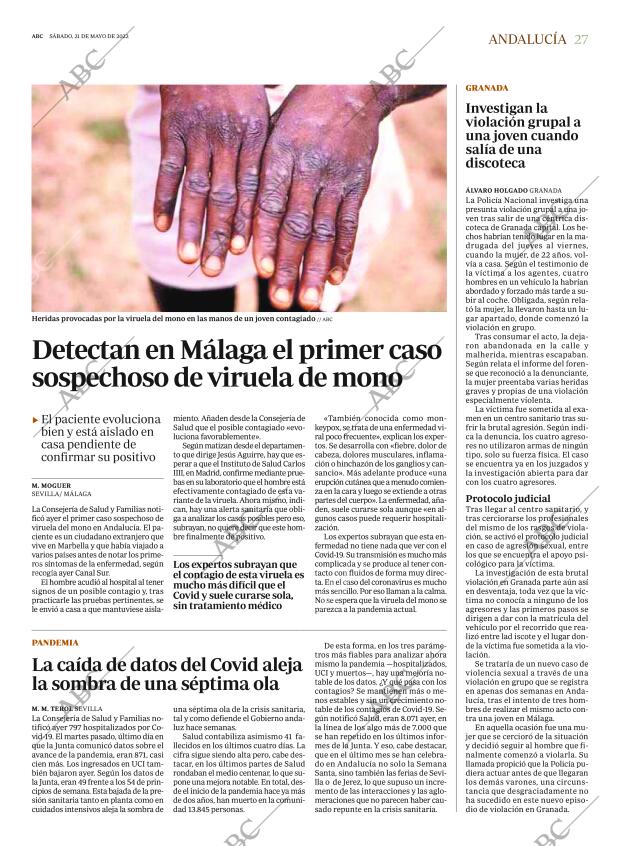 ABC SEVILLA 21-05-2022 página 27