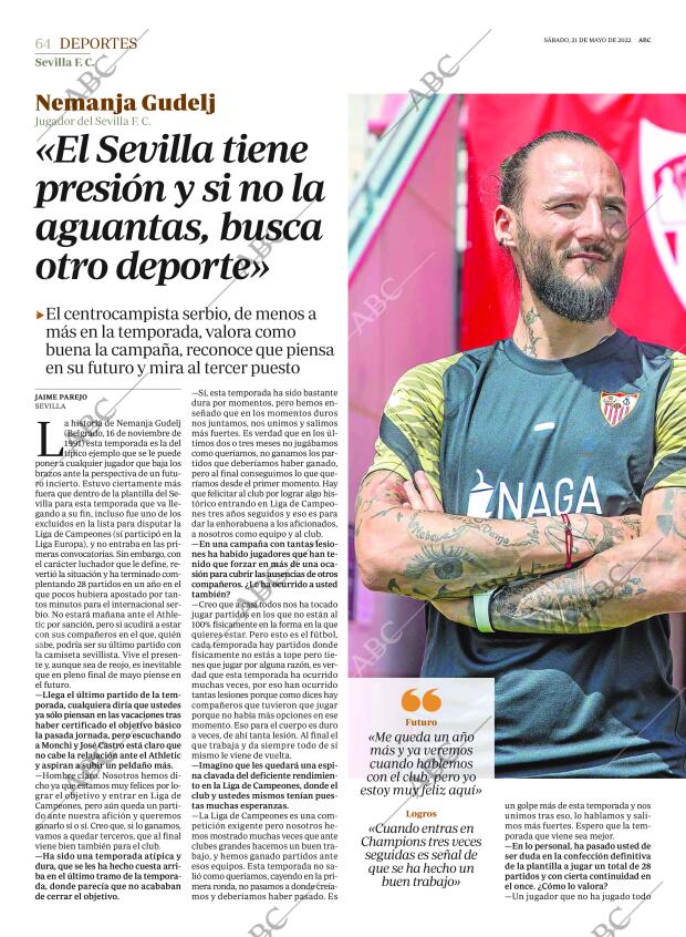 ABC SEVILLA 21-05-2022 página 64