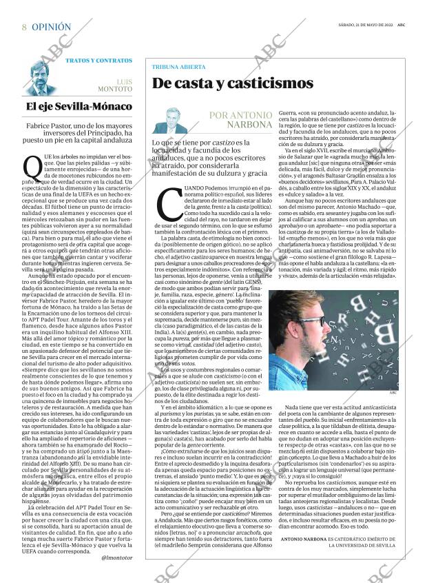 ABC SEVILLA 21-05-2022 página 8
