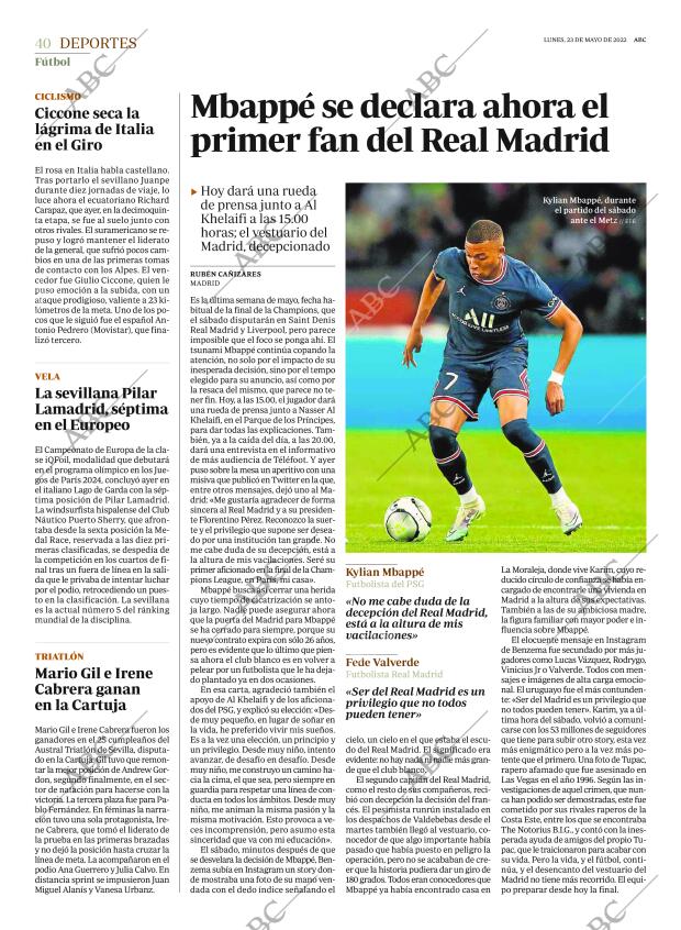 ABC SEVILLA 23-05-2022 página 40