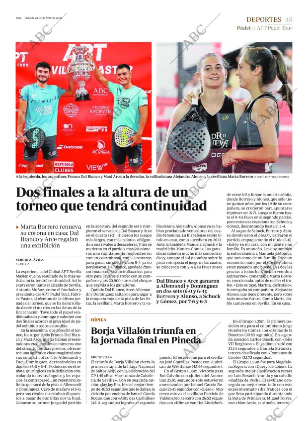 ABC SEVILLA 23-05-2022 página 45