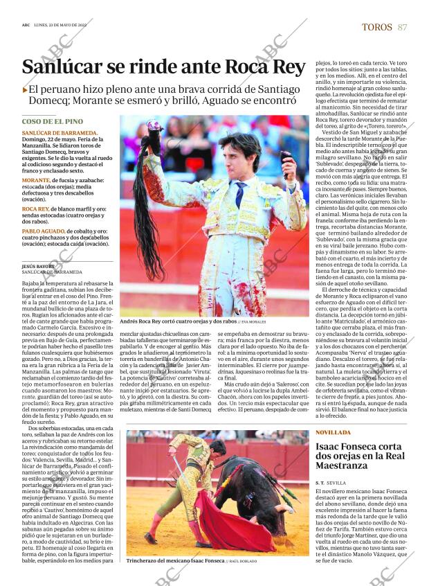 ABC SEVILLA 23-05-2022 página 87