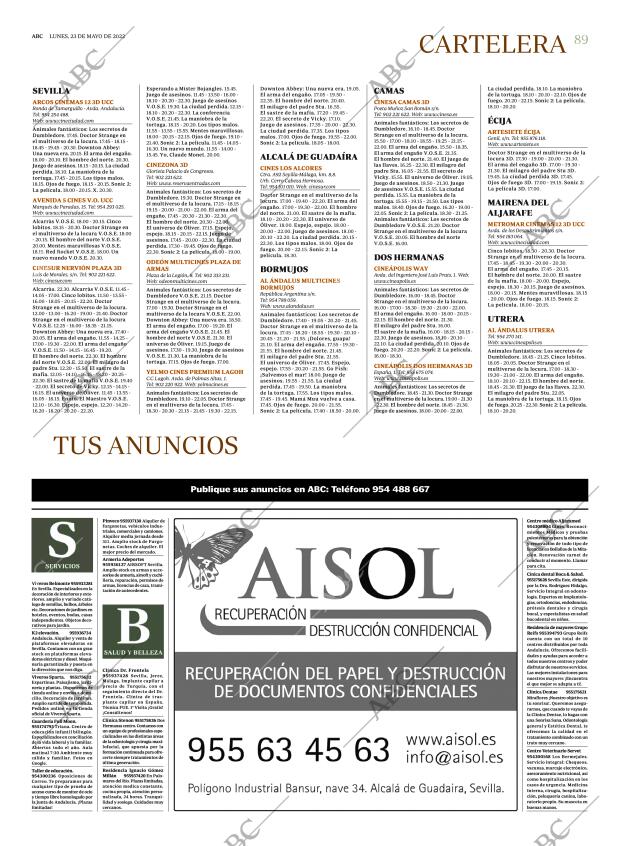 ABC SEVILLA 23-05-2022 página 89