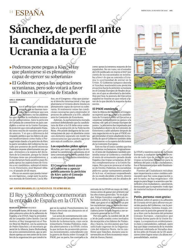 ABC MADRID 25-05-2022 página 14