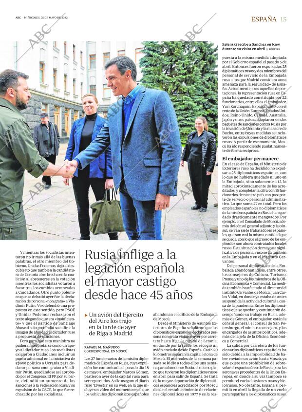 ABC MADRID 25-05-2022 página 15