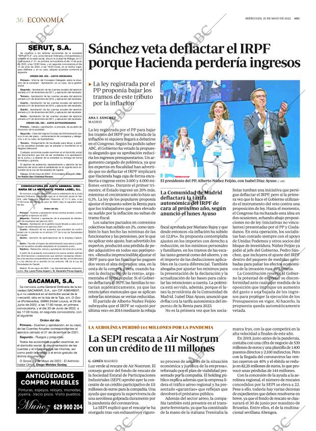 ABC MADRID 25-05-2022 página 36