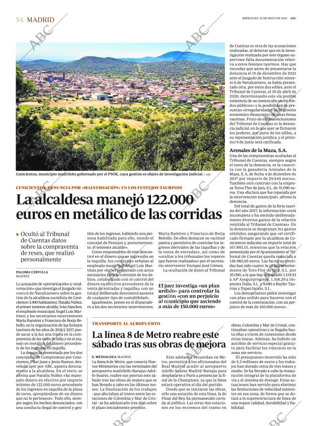 ABC MADRID 25-05-2022 página 54