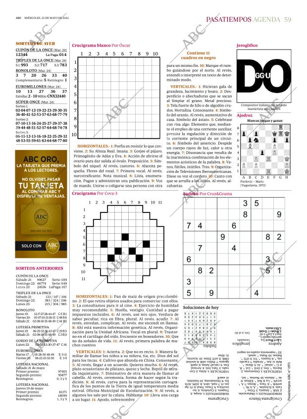 ABC MADRID 25-05-2022 página 59