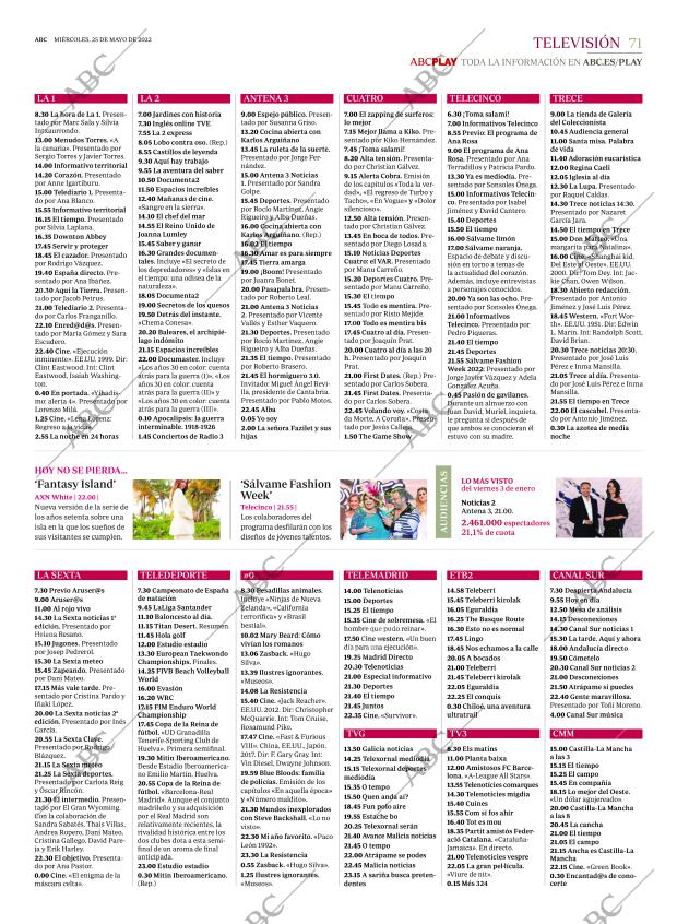 ABC MADRID 25-05-2022 página 71