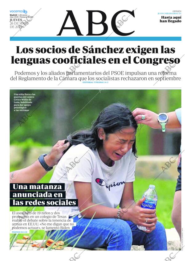 ABC MADRID 26-05-2022 página 1
