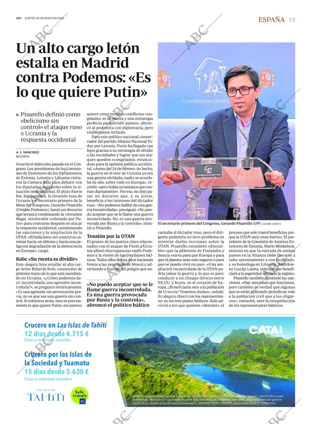 ABC MADRID 26-05-2022 página 19