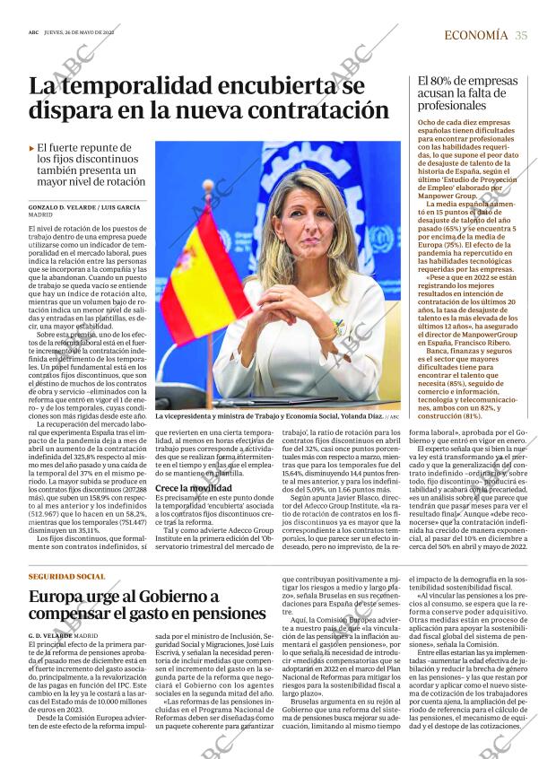 ABC MADRID 26-05-2022 página 35