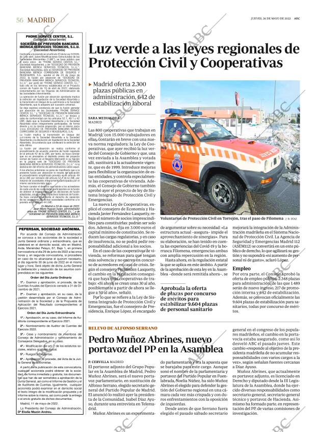 ABC MADRID 26-05-2022 página 56