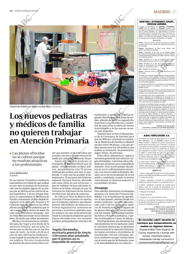 ABC MADRID 26-05-2022 página 57