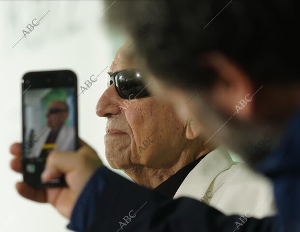 Alex Katz, durante la rueda de prensa en el Museo Thyssen