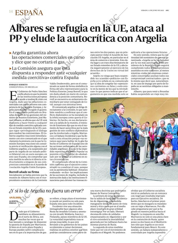 ABC MADRID 11-06-2022 página 14
