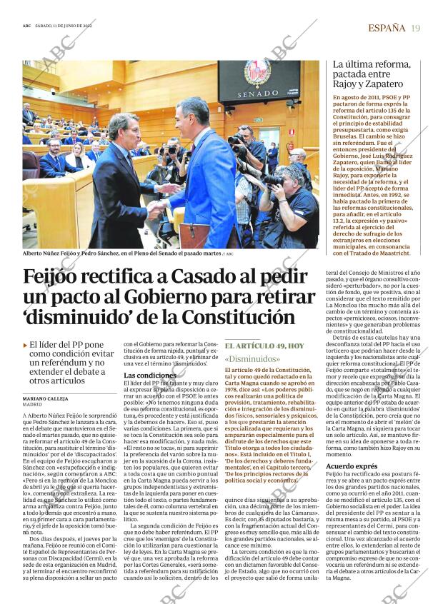 ABC MADRID 11-06-2022 página 19