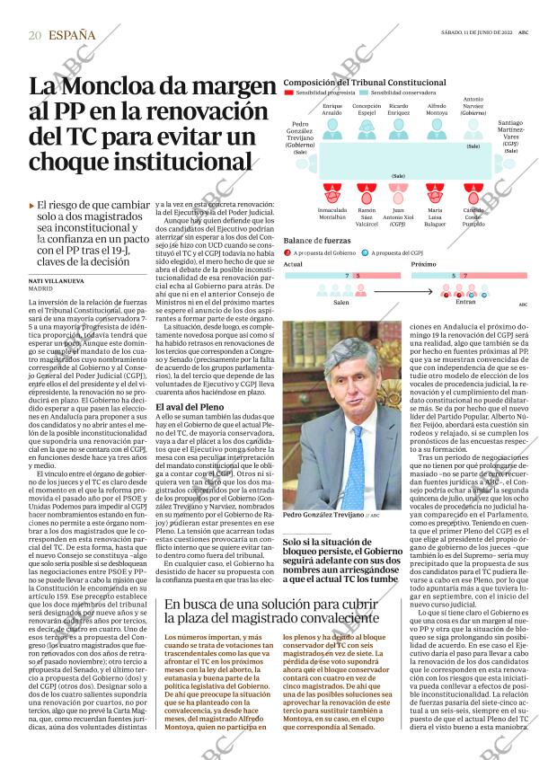 ABC MADRID 11-06-2022 página 20