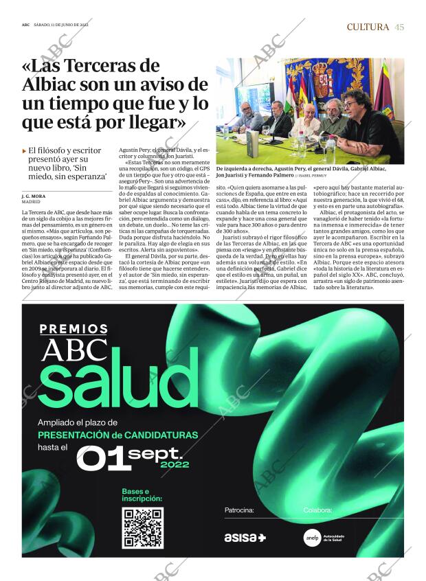 ABC MADRID 11-06-2022 página 45