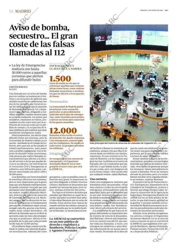 ABC MADRID 11-06-2022 página 54