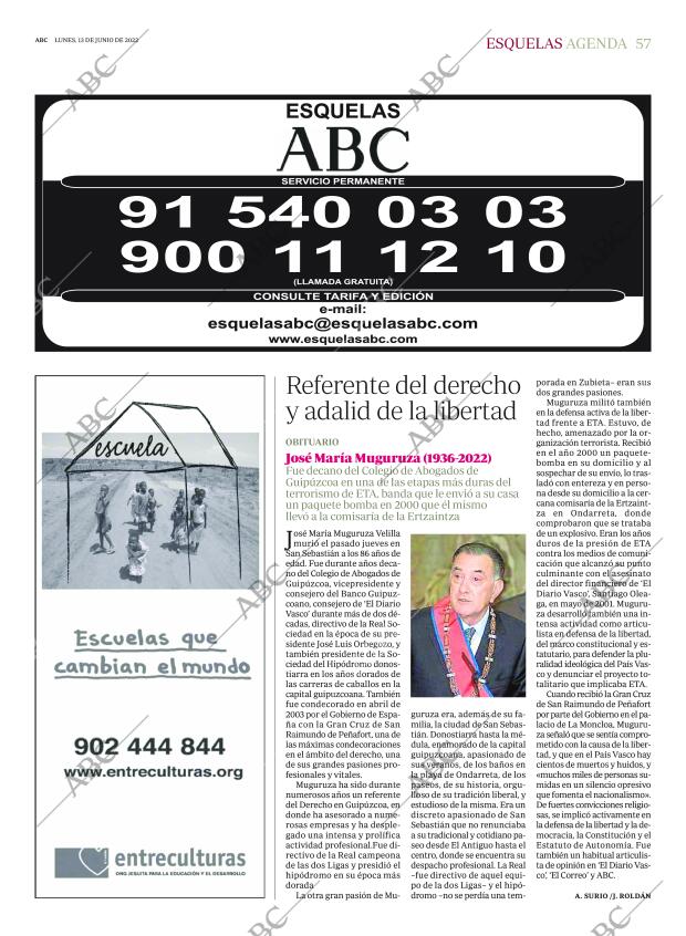 ABC MADRID 13-06-2022 página 57