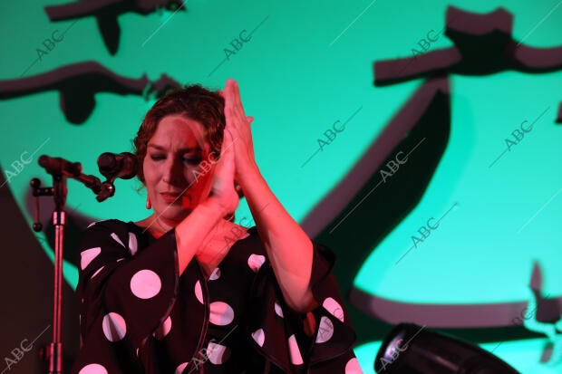 Actuación de Estrella Morente en la plaza de las Tendillas