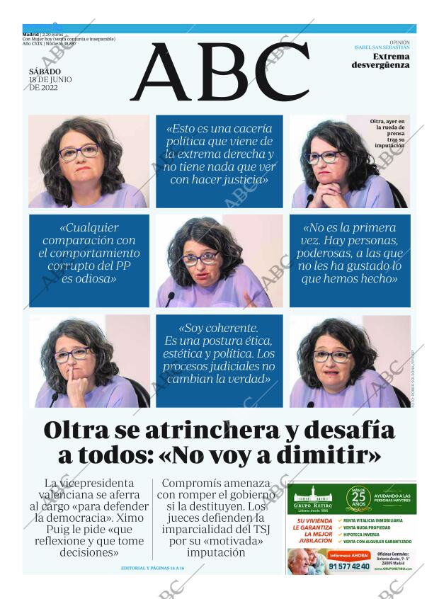 ABC MADRID 18-06-2022 página 1