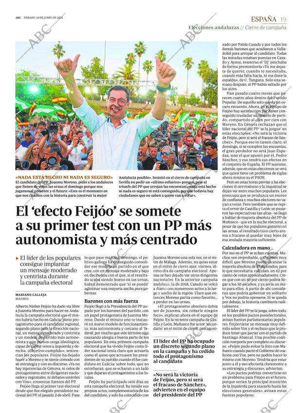 ABC MADRID 18-06-2022 página 19
