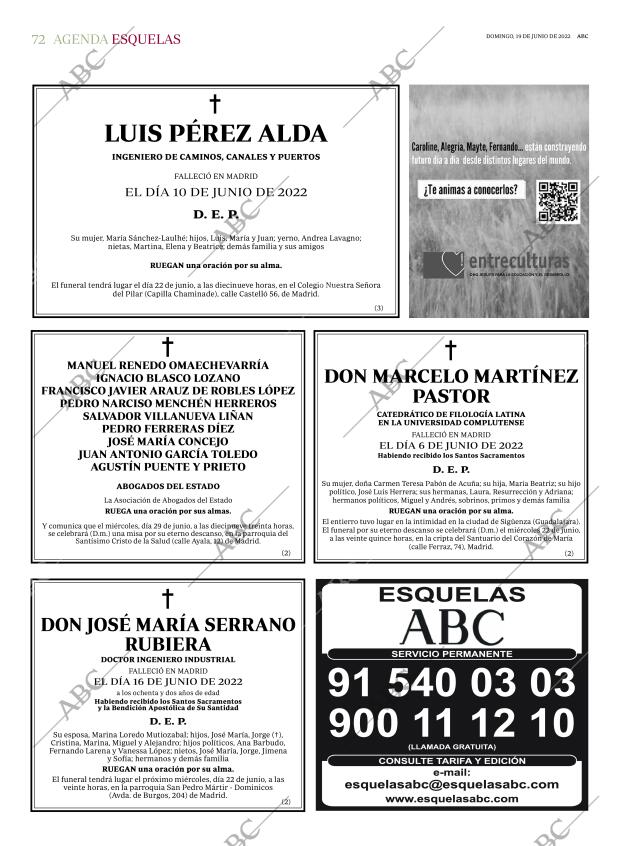 ABC MADRID 19-06-2022 página 72