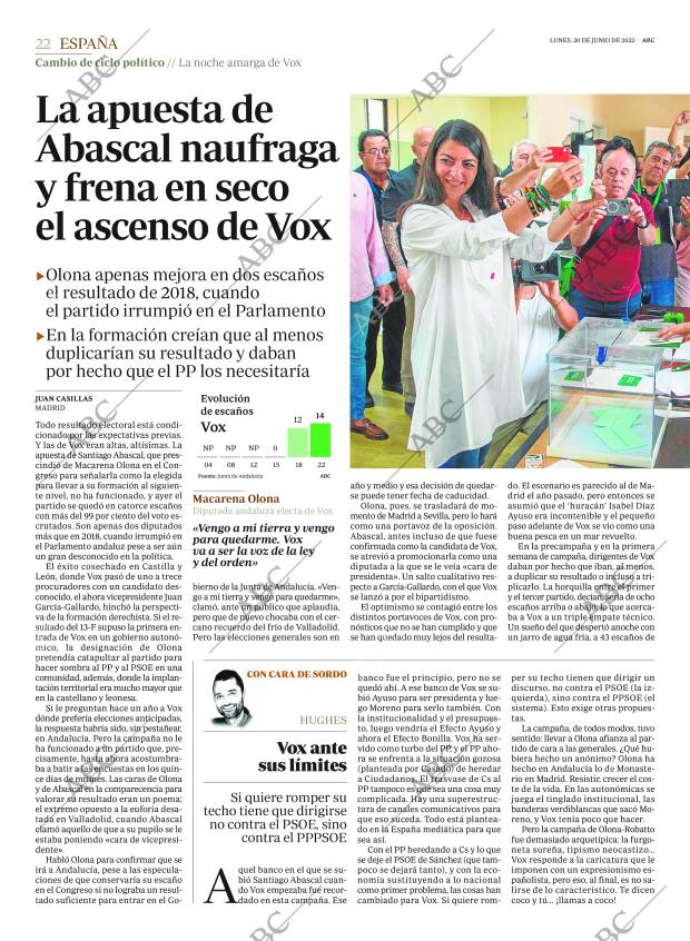 ABC MADRID 20-06-2022 página 22