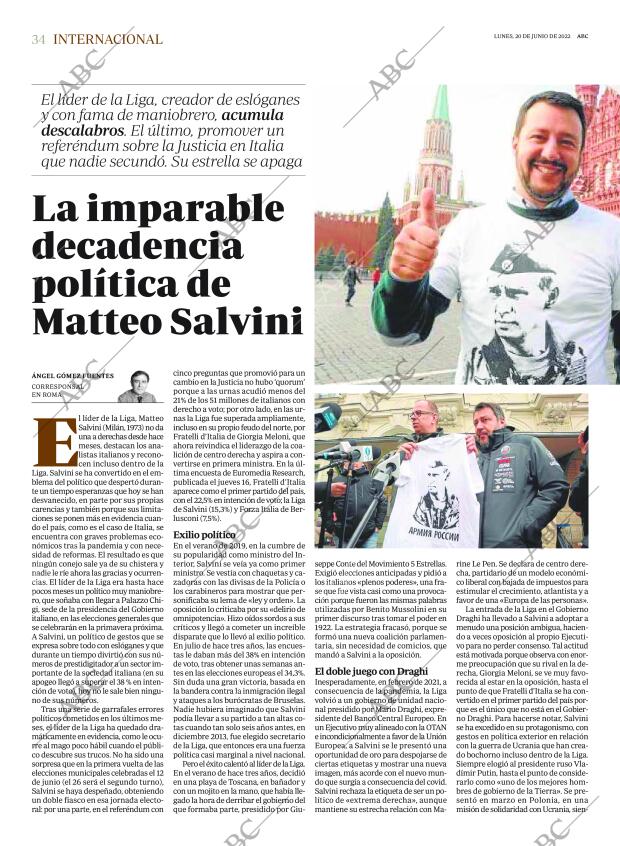 ABC MADRID 20-06-2022 página 34
