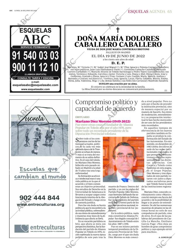 ABC MADRID 20-06-2022 página 65