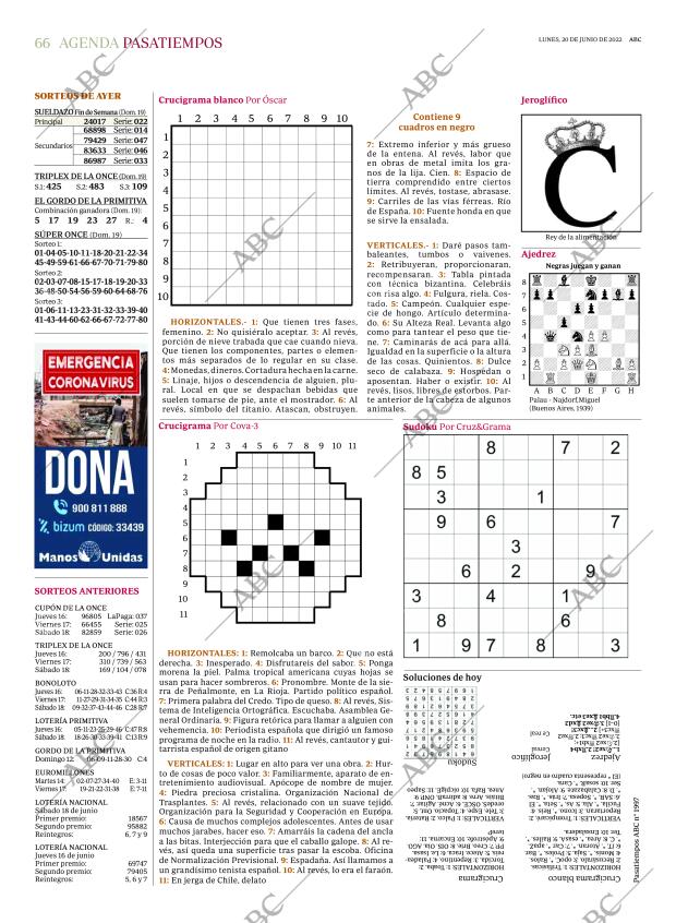ABC MADRID 20-06-2022 página 66
