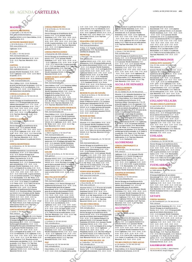 ABC MADRID 20-06-2022 página 68