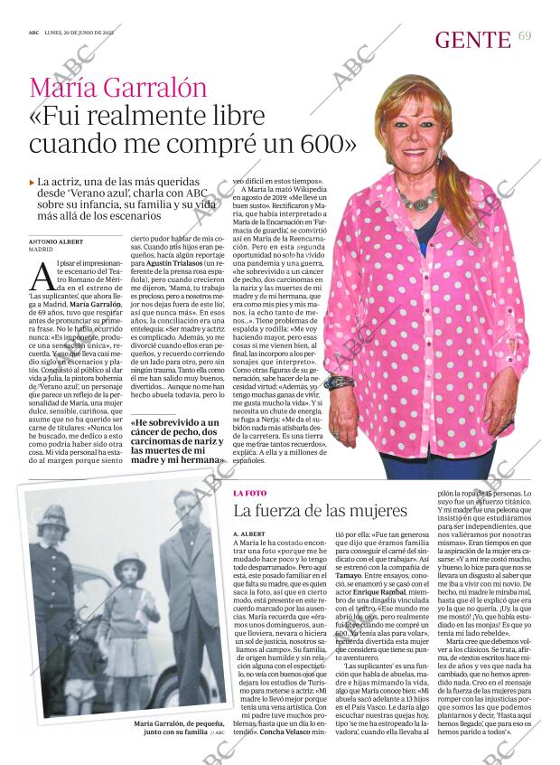 ABC MADRID 20-06-2022 página 69