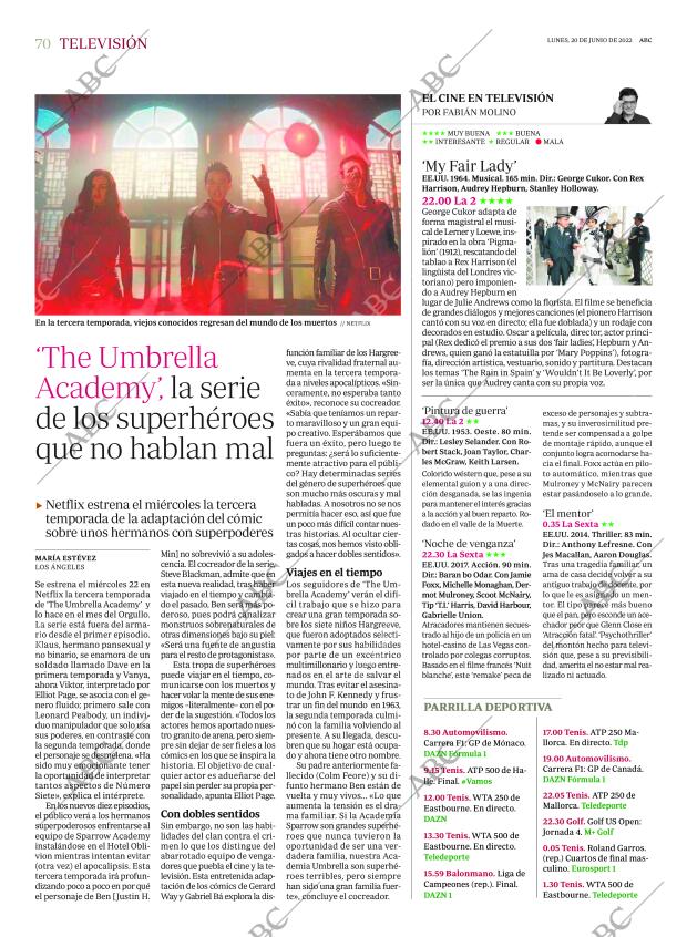 ABC MADRID 20-06-2022 página 70