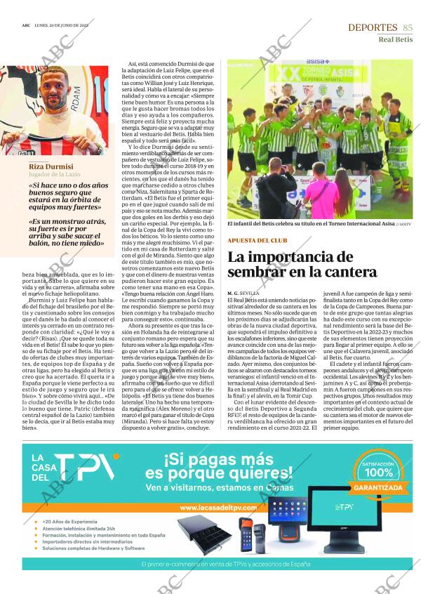 ABC SEVILLA 20-06-2022 página 85