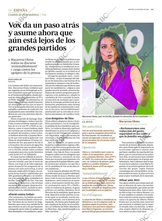 ABC MADRID 21-06-2022 página 18