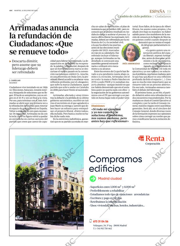 ABC MADRID 21-06-2022 página 19