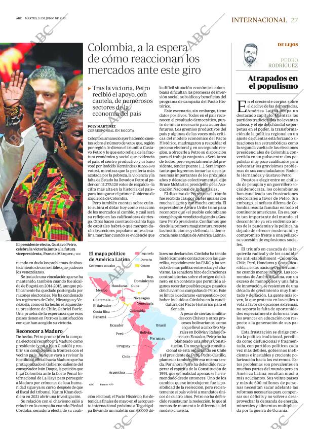 ABC MADRID 21-06-2022 página 27