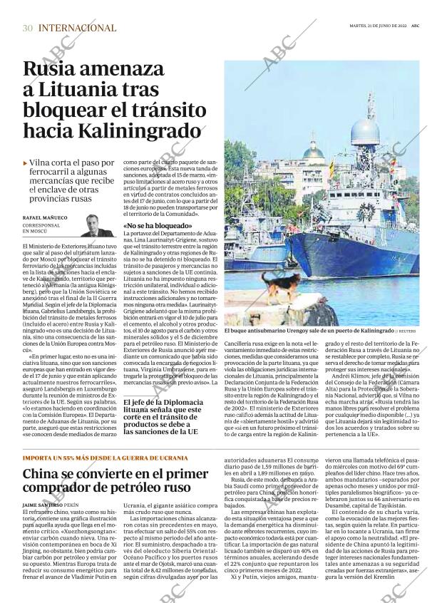 ABC MADRID 21-06-2022 página 30