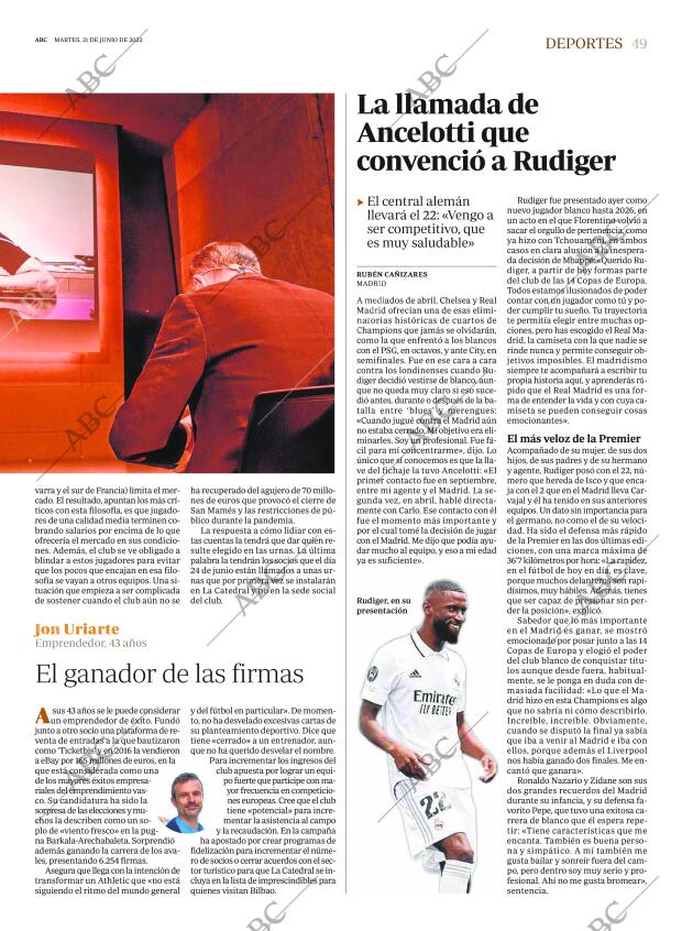 ABC MADRID 21-06-2022 página 49