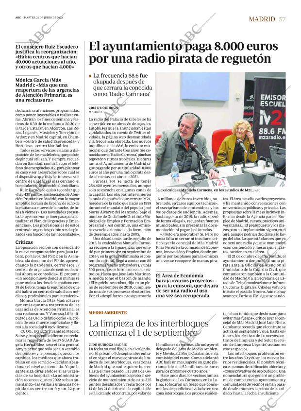 ABC MADRID 21-06-2022 página 57